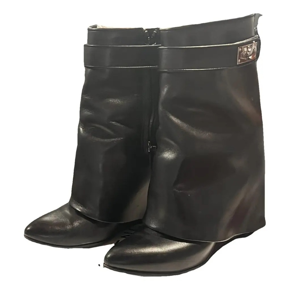 GIVENCHY SHARK LEATHER BOOTS